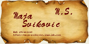 Maja Šviković vizit kartica
